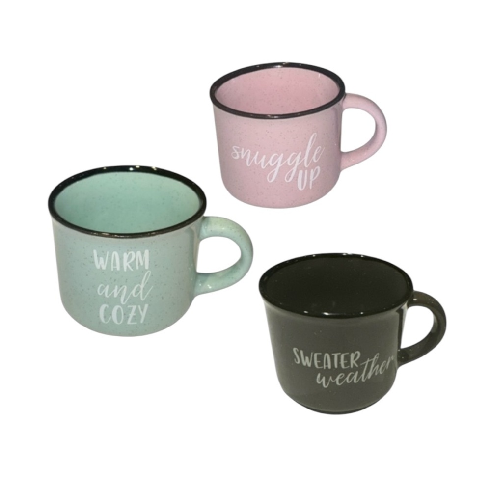 HARVEY WEST Originals Mini Espresso Cups Set (3) – 2.5” Ceramic Coffee Cup